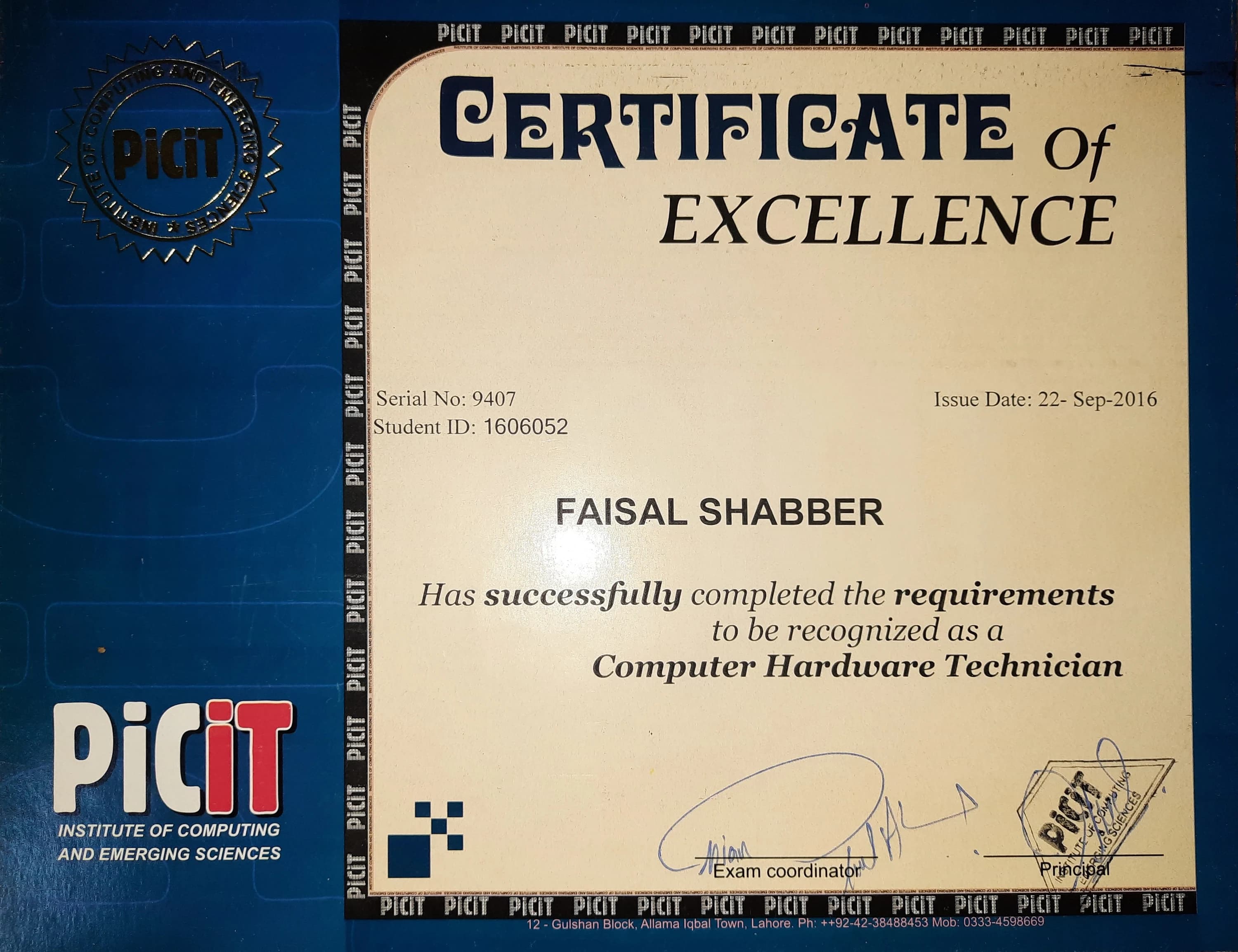 Hardware Fundamentals Certificate